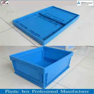 عالية الجودة من البلاستيك مربع دوران المواد صناديق تخزين قابلة للطي