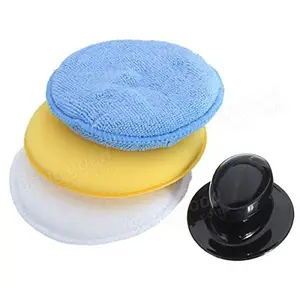 Tampon applicateur en microfibre pour lavage de voiture, éponge de nettoyage avec support, 1 pièce