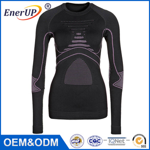 2016 Invierno Hombre Ropa Interior Térmica Mujeres Funcional de manga larga T Shirt - Product Image 4
