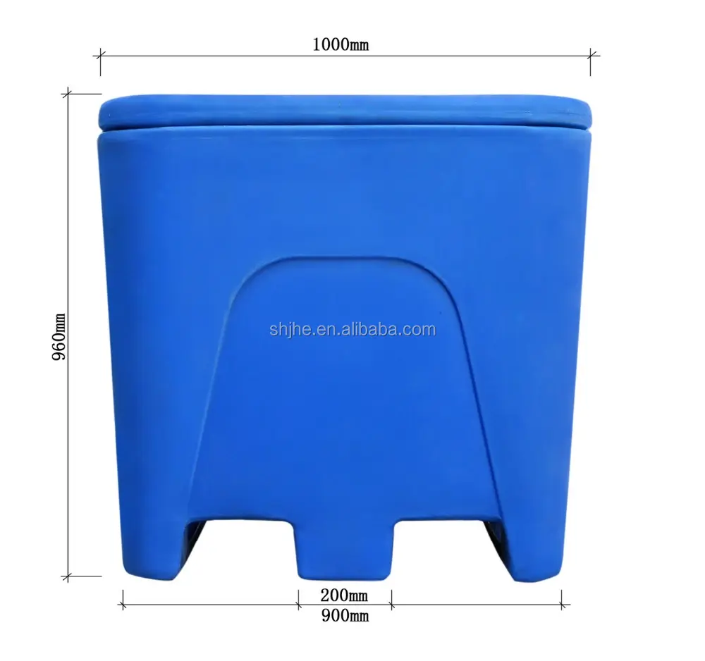 1000L Insulated fish storage and transport bin ,Adjustable temperature fish tank,insulated fish box