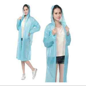 Adult colorful Long PVC raincoat for promotional