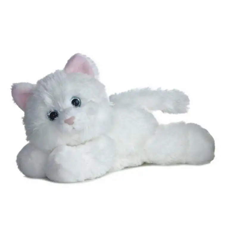 Divertente peluche piccolo carino gatto bianco giocattolo bambino gatto giocattoli con il suono