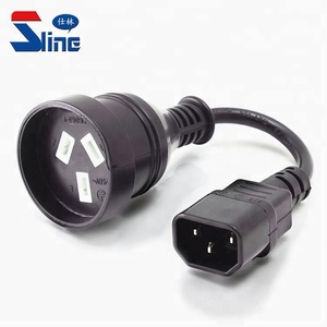 UPS PDU Adapter Power Cord Cable IEC C14 to <strong>Australian</strong> 3 Pin Mains Leads <strong>Plug</strong> Male to Female Socket With Australia SAA Approval - Product Image 1