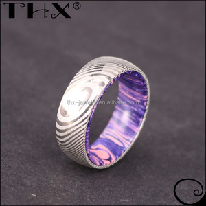 Anillo Popular 2026 de Resina y Acero de Damasco, Elige Tu Color, para Hombre y Mujer - Product Image 3