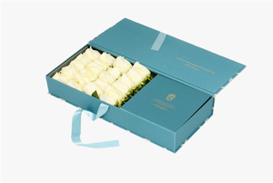 Fábrica de logotipo personalizado cuadrado negro de cartón plegable de lujo flor <span class=keywords><strong>caja</strong></span> de regalo de <span class=keywords><strong>caja</strong></span> de embalaje de <span class=keywords><strong>caja</strong></span> de papel con cinta - Product Image 4