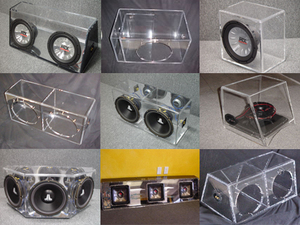 custom altoparlante scatola acrilica