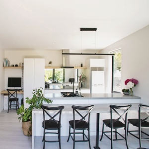 Vermonhouzz-1 Juego <span class=keywords><strong>de</strong></span> gabinetes <span class=keywords><strong>de</strong></span> cocina modernos populares en forma <span class=keywords><strong>de</strong></span> I, diseño <span class=keywords><strong>de</strong></span> laca <span class=keywords><strong>de</strong></span> alto brillo - Product Image 2