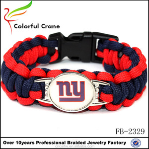 NFL encantos pulsera 550 paracord pulsera al por mayor - Product Image 1