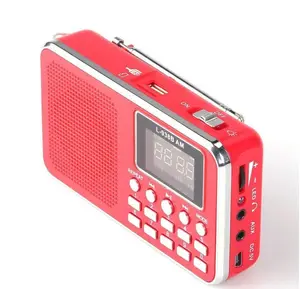 Mini dijital radyo ile taşınabilir am fm radyo usb hoparlör