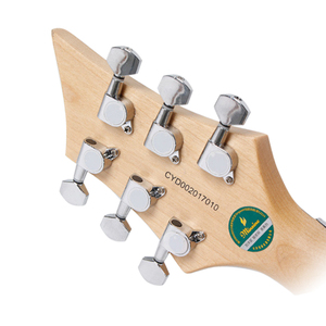 Guitarra Eléctrica con Cuerpo de Madera de Tilo en Forma de Llama, 24 Trastes, Precio de Fábrica en China, Instrumentos de Cuerda - Product Image 4