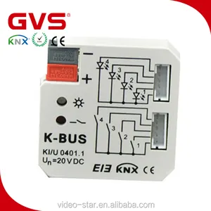 Hot Sales GVS Smart Home Building K-bus KNX/EIB Intelligent Home and Building Controlling System KNX Universal Interface 4-Fold