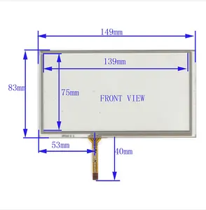 Оригинальный 148 мм * 82 мм 149*83 мм 6,1 "6,2" 4-проводной резистивный сенсорный экран планшета панелей GPS навигации
