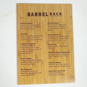 Gỗ Bảng Tùy Chỉnh Gỗ Tre <span class=keywords><strong>Menu</strong></span> Thẻ - Product Image 6