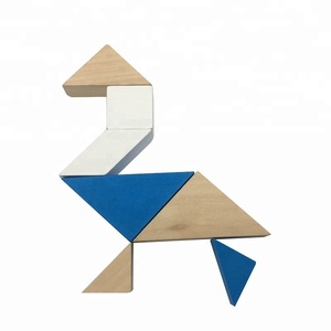 <span class=keywords><strong>IQ</strong></span> <span class=keywords><strong>Fit</strong></span> 7 pièces voyage puzzle Tangram jouets éducatifs en bois avec cartes de défi - Product Image 6
