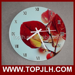 En gros creative décor à la maison diy <span class=keywords><strong>mur</strong></span> blanc horloge pour sublimation - Product Image 4