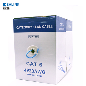 Personnalisé <span class=keywords><strong>promotion</strong></span> cat6 4pr 23awg cuivre pur câble réseau <span class=keywords><strong>internet</strong></span> chat 6 UTP câble avec des prix bas - Product Image 4