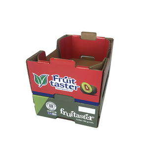 Caja de embalaje de fruta de <span class=keywords><strong>kiwi</strong></span> corrugado, cartón de papel de 3mm de espesor con revestimiento UV, laminación mate en relieve para almacenamiento de verduras - Product Image 4