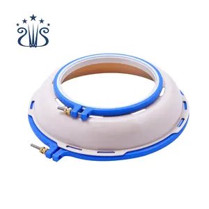 SKC Circle Embroidery Plastic Frame Hoop Double Layer Embroidery Hoop Stand Great for Punch Needle