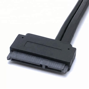 <span class=keywords><strong>SATA</strong></span> to power <span class=keywords><strong>eSATA</strong></span> (eSATAp) 2.5 HDD (Hard Disk Drive) 22Pin (7pin + 15pin) hot plug cavo nero - Product Image 2