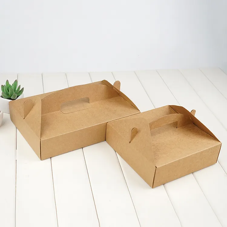 Chinese Factory Making Portable Custom Paper Food Pastry Packaging Boxes with Cheap Price