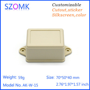 New Flanged ABS <strong>Plastic</strong> <strong>Enclosures</strong> with IP54 Protection 70x50x40mm White and Black - Product Image 5