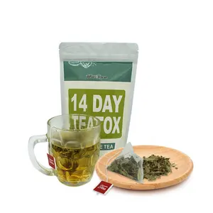良好的效果减肥茶排毒 14 天减肥排毒茶私人标签