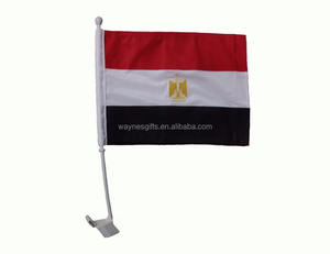 علم سيارة مخصص لدولة مصر مقاس 30*45 سم مصنوع من البوليستر - Product Image 1