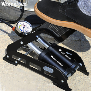 <span class=keywords><strong>Pompe</strong></span> à vélo haute pression WEST BIKING, double tube, Schrader Presta, antidérapante, pour voiture, moto, <span class=keywords><strong>VTT</strong></span>, <span class=keywords><strong>pompe</strong></span> à <span class=keywords><strong>pied</strong></span> pour le cyclisme - Product Image 4