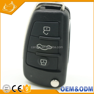 Auto Clé Cas Logo personnalisé Pliant Flip <span class=keywords><strong>3</strong></span> Boutons À Distance voiture Shell Key Case Pour Audi A3 A4 A6 A6L A8 - Product Image 2