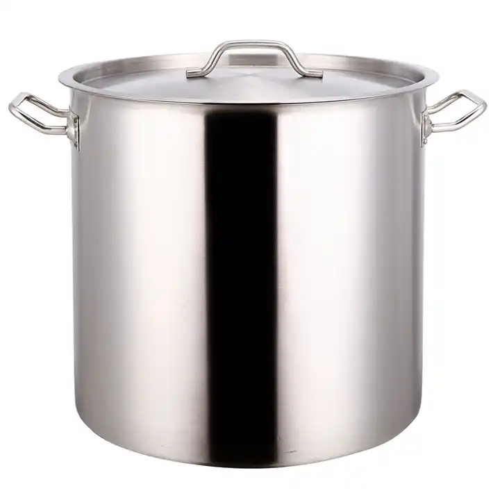 Factory Supplier Compound Bottom Tall Body Stainless Steel Cooking Pot Wide  Rim Pot For Induction Cooker - Buy Factory Supplier Compound Bottom Tall  Body Stainless Steel Cooking Pot Wide Rim Pot For