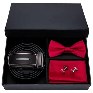 Goedkope Riem Bowtie Dozen Vlakte Rode Mannen Vlinderdas Sets