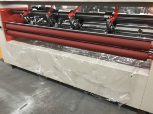 Thin Knife Paper <strong>Partitioning</strong> &amp; Creasing Machine , Corrugated Paperboard Blade Cutting - Product Image 4