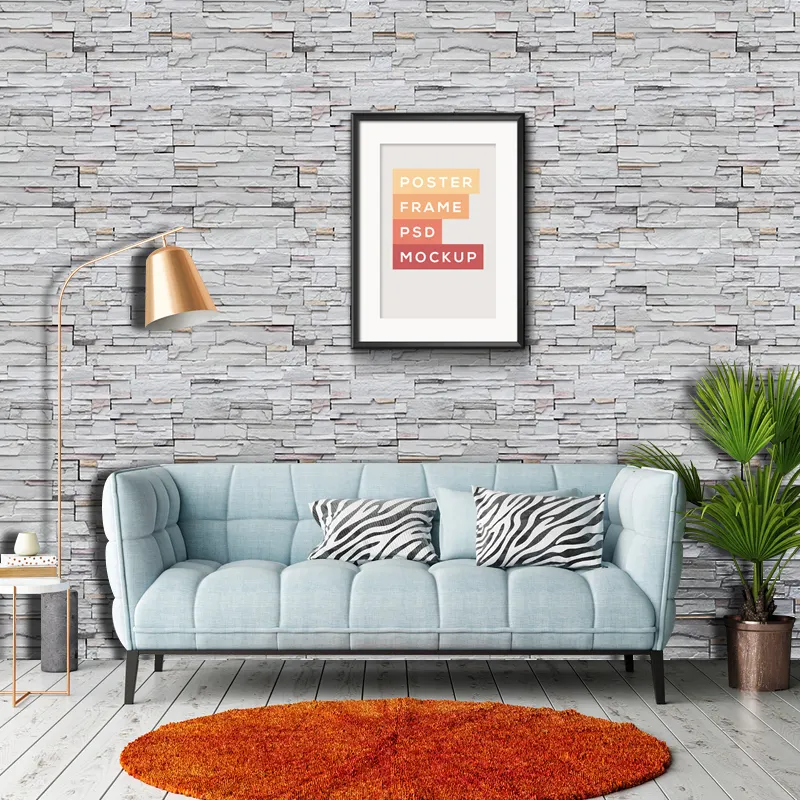 YIYAO Decorative pattern self adhesive brick roll wall coating paper