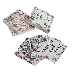 Cartes d'affirmation carrées colorées personnalisées avec <span class=keywords><strong>coin</strong></span> droit - Product Image 4