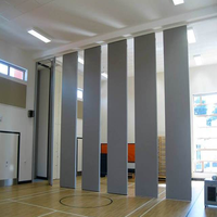 Cloison acoustique en MDF, cloison d'accordéon pour salle de classe, murs coulissants pliables, mur amovible, salle de bain extérieure, école