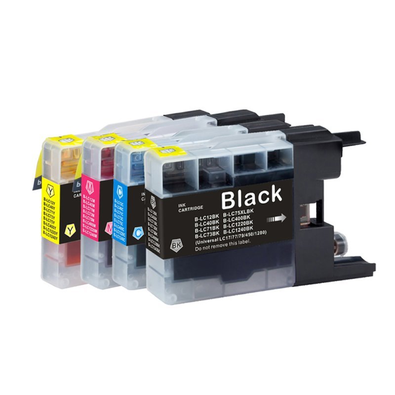 Lot De 12 Cartouches D'encre Compatibles Brother - C/M/Y, 12 Ml, Pour DCP-J725DW, MFC-J625DW, Etc.