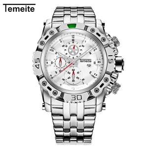 <span class=keywords><strong>Orologio</strong></span> da Polso Casual da <span class=keywords><strong>Uomo</strong></span> Temeite di Lusso con Quadrante Grande in Acciaio Inossidabile Dorato al Quarzo - Product Image 3