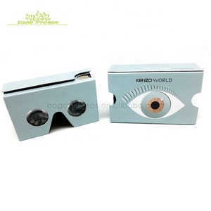 แว่นตา 3 มิติ Google <span class=keywords><strong>Cardboard</strong></span> V2 รุ่น OEM ปี 2026 ชุดหูฟัง <span class=keywords><strong>VR</strong></span> สำหรับดูหนัง <span class=keywords><strong>VR</strong></span> แบบแบน - Product Image 1