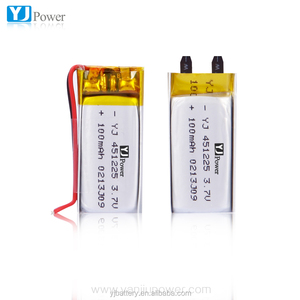 <span class=keywords><strong>451525</strong></span> סוללות נטענות 3.7 v 100 mah ליתיום פולימר סוללה עבור מכשיר