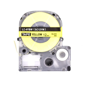 PUTY tương thích <span class=keywords><strong>Tepra</strong></span> nhãn băng SC12YW LC băng cho VUA <span class=keywords><strong>JIM</strong></span> Máy In Nhãn - Product Image 1