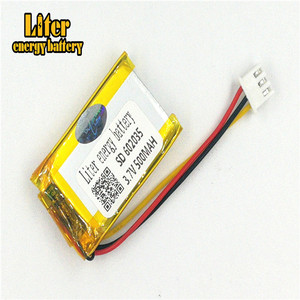 Socket 2.5-3 P 3.7 V 602035 500 mah lipo battery Rechargeable solar li ion polymer lithium battery with PCM - Product Image 3
