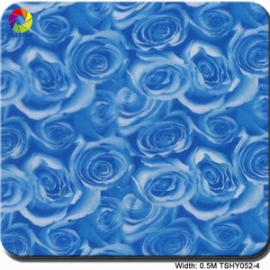 TSAUTOP 0.5/1m 폭 화이트 로즈 플라워 하이드로 디핑 필름 - Product Image 6