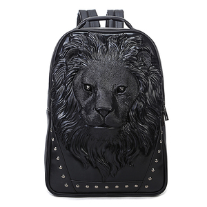 3D Fashion Unique <strong>Men</strong> <strong>Backpack</strong> Casual Wholesale PU <strong>Leather</strong> <strong>Backpack</strong> - Product Image 3