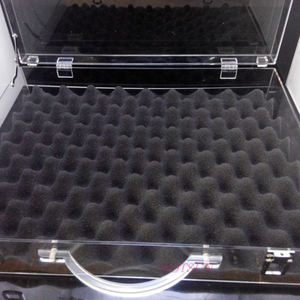 Op maat gemaakte draagbare plexiglas promotiegeschenkverpakking koffer transparante acryl koffer met handvat - Product Image 4