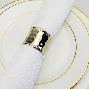 <span class=keywords><strong>Anelli</strong></span> <span class=keywords><strong>Portatovaglioli</strong></span> in Metallo di Lusso Stile Classico per Matrimoni e Hotel, Decorazione da Tavola - Product Image 6