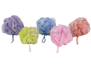 Il Pouf da bagno in rete di spugna per doccia stampato con Logo personalizzato promozionale fornisce tutti i colori pantone come richiesta dell'acquirente - Product Image 3