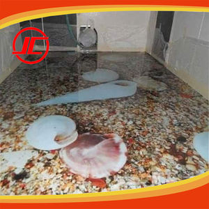 ユニークなガラスリップルなし3DPVCフロアエポキシ樹脂家庭用、モール用 - Product Image 6