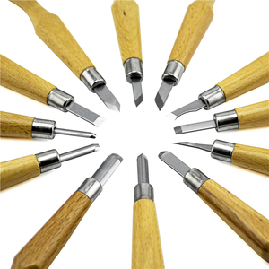 Su misura Logo 3pc,5pc,6pc,10pc 12pc Strumenti di Intaglio del <span class=keywords><strong>Legno</strong></span> Set di <span class=keywords><strong>Coltelli</strong></span> - Product Image 5
