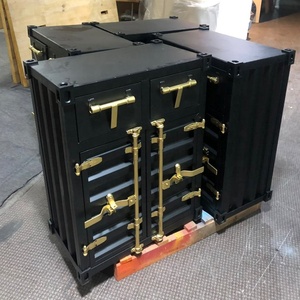 Tavolo Console in Stile Container con Cassetti, Dimensioni e Colore Personalizzabili, Mobile da Ufficio - Product Image 1