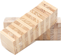 Tour à empiler en bois, blocs de construction avec impression de logo personnalisé